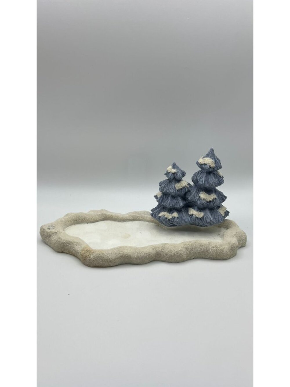 Snow Buddies "Buddy Ice Pond" Figurine Featuring Snowy Trees 1999 Winter Decor C